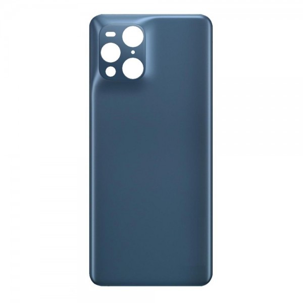 Vitre arrière ( Cache batterie) avec adhésive pour Oppo Find X3 Pro CPH2173/Find X3 Bleu