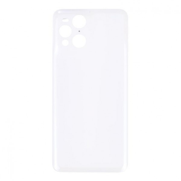 Vitre arrière ( Cache batterie) avec adhésive pour Oppo Find X3 Pro CPH2173/Find X3 Blanc