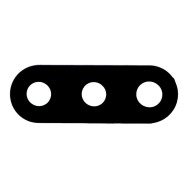 Lentille Caméra pour Samsung Galaxy A01 Noir Sans Châssis