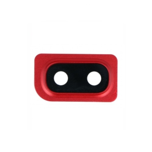 Lentille Caméra Arrière pour Samsung Galaxy A10 Rouge Avec Châssis