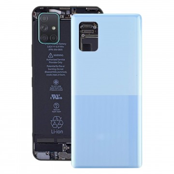 Vitre arrière pour Samsung Galaxy A71 (A715F) Bleu