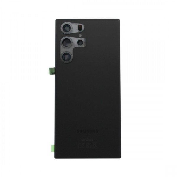 Vitre arrière avec lentille caméra pour Samsung Galaxy S22 Ultra Noir
