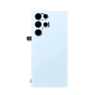 Vitre arrière avec lentille caméra pour Samsung Galaxy S22 Ultra Bleu