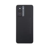 Vitre arrière (cache batterie) avec lentille caméra pour Oppo A77 5G Noir