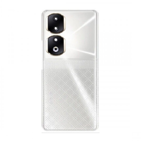 Vitre Arrière (Cache Batterie) avec Lentille Caméra PREMIUM pour Honor 90 Pro 5G - Argent