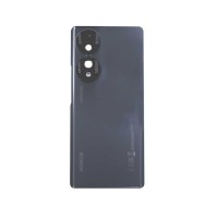 Vitre arrière ( Cache batterie)  avec lentille caméra pour Honor 70 Noir