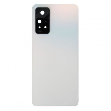 Vitre arrière ( Cache batterie)  avec lentille caméra pour Xiaomi Redmi Note 11 Pro 5G Blanc