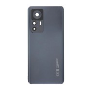 Vitre arrière ( Cache batterie)  avec lentille caméra pour Xiaomi 12T Noir