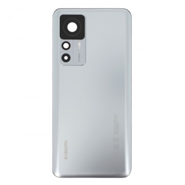 Vitre arrière ( Cache batterie)  avec lentille caméra pour Xiaomi 12T Argent