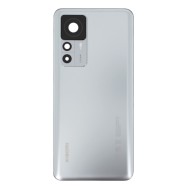 Vitre arrière ( Cache batterie)  avec lentille caméra pour Xiaomi 12T Argent