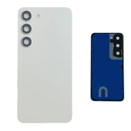 Vitre Arrière avec Lentille de Caméra pour Samsung Galaxy S23 Crème
