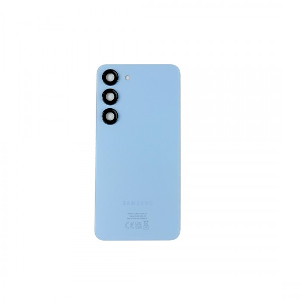 Vitre Arrière avec Lentille de Caméra pour Samsung Galaxy S23 Bleu