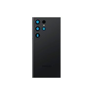 Vitre Arrière avec Lentille de Caméra pour Samsung Galaxy S23 Ultra Noir