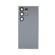 Vitre Arrière avec Lentille de Caméra pour Samsung Galaxy S23 Ultra Gris