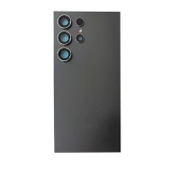 Vitre Arrière avec Lentille Caméra pour Samsung Galaxy S24 Ultra (S928B) Noir Titane