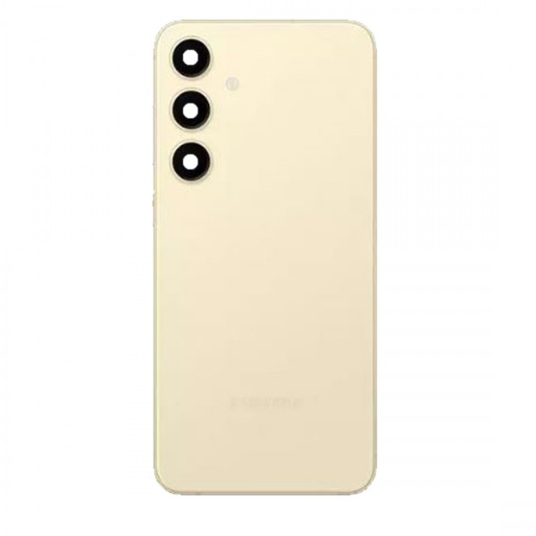 Vitre Arrière avec Lentille Caméra pour Samsung Galaxy S24 Plus (S921B) Jaune