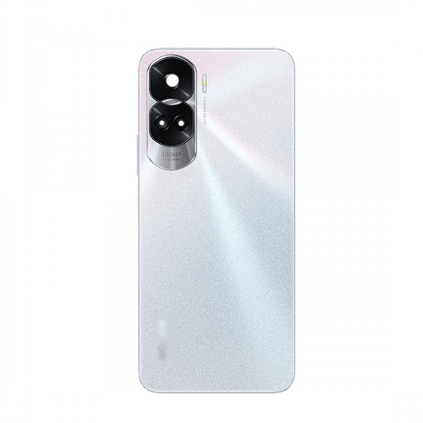 Vitre Arrière Premium avec Lentille Caméra pour Honor 90 Lite - Argent Titanium