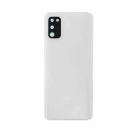 Vitre arrière Samsung Galaxy A41 (A415) Blanc avec lentille caméra