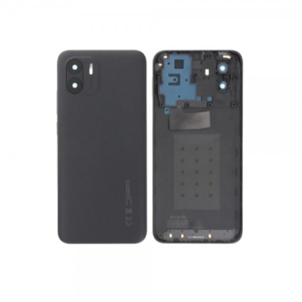 Vitre arrière ( Cache batterie)  avec lentille caméra pour Xiaomi Redmi A1 / Redmi A2 Noir