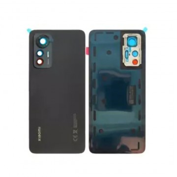 Vitre arrière Xiaomi 12 Lite Noir avec lentille caméra