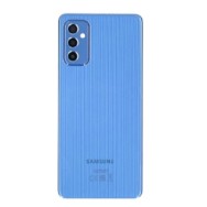 Vitre arrière Samsung Galaxy M52 5G Bleu avec lentille caméra