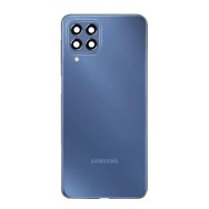 Vitre arrière Samsung Galaxy M53 5G Bleu avec lentille caméra