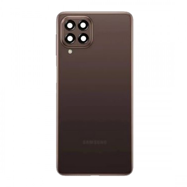 Vitre arrière (cache batterie) avec Lentille Caméra arrière pour Samsung Galaxy M53 5G Marron