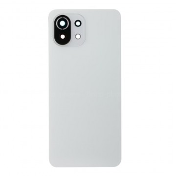 Vitre arrière Xiaomi Mi 11 Lite 5G Adhésive Blanc - Envoi gratuit 24h