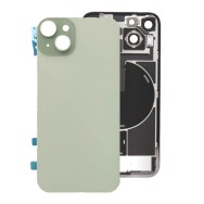 Vitre Arrière pour iPhone 15 Plus avec Support NFC Vert et Gros Trou