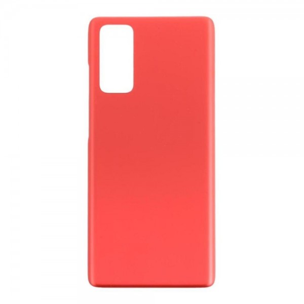Vitre arrière galaxy s20 FE Rouge logo + ce