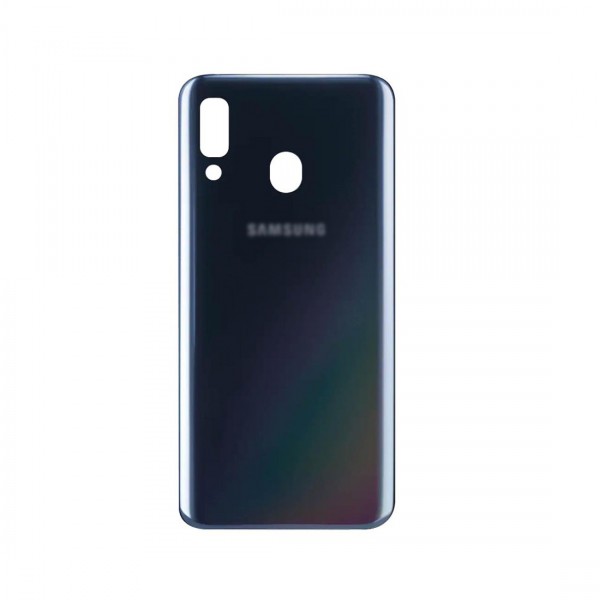 Vitre arrière (cache batterie) avec Adhésif pour Samsung Galaxy A40 (A405F) Noir