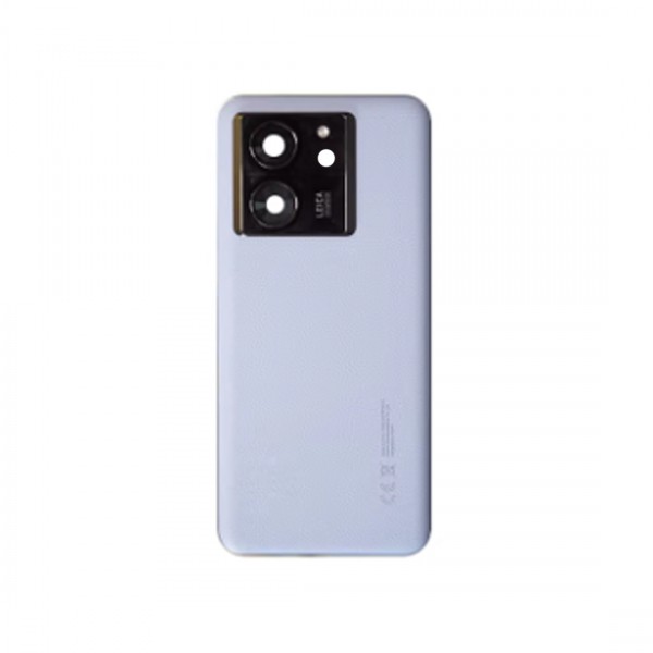 Vitre arrière (cache batterie) avec lentille caméra pour Xiaomi 13T Pro Blanc