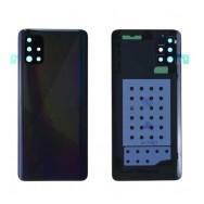 Vitre arrière Samsung Galaxy A51 Noir avec lentille caméra
