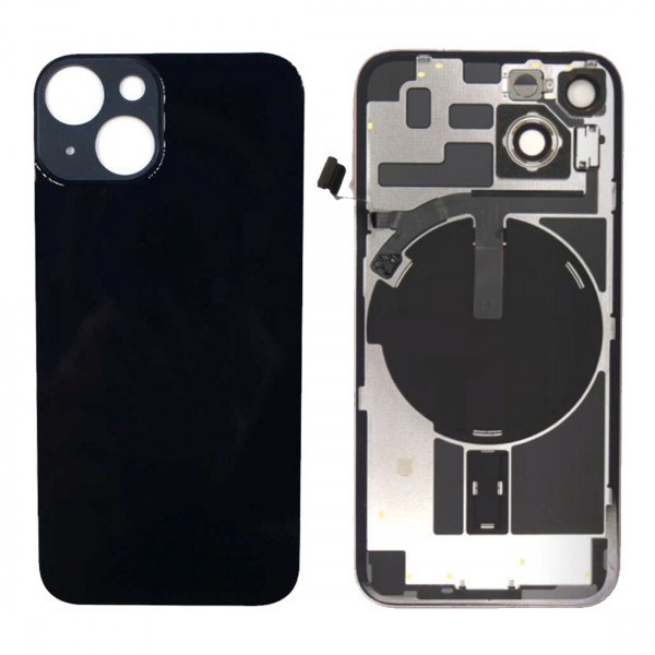 Vitre Arrière pour iPhone 14 Noir avec Support et NFC