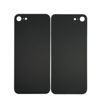 Vitre Arrière pour iPhone 8 en Noir avec Gros Trou