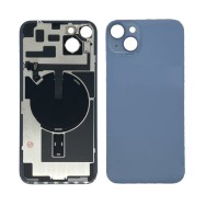 Vitre Arrière pour iPhone 14 Plus Bleu avec Support et NFC