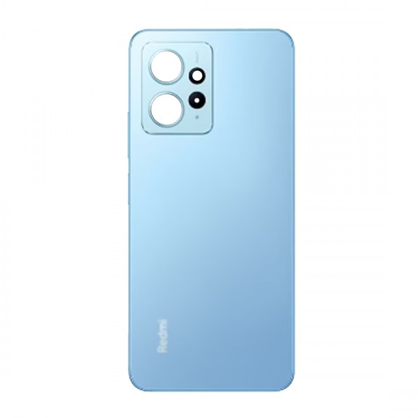 Vitre arrière (cache batterie) avec lentille caméra pour Xiaomi Redmi note 12 4G Bleu