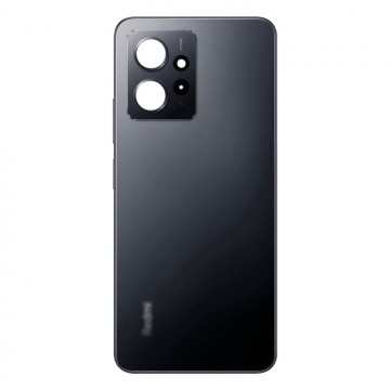 Vitre arrière (cache batterie) avec lentille caméra pour Xiaomi Redmi note 12 4G Noir