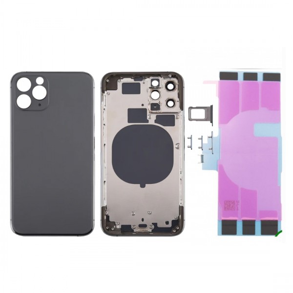 Chassis arrière pour IPhone 11 Pro Gris Nu