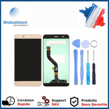 Ecran LCD + Vitre tactile pour Huawei P10 Lite Or + Outils