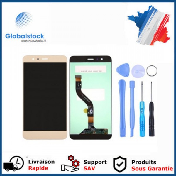 Ecran LCD + Vitre tactile pour Huawei P10 Lite Or + Outils