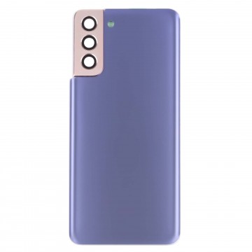 Vitre arrière galaxy s21 plus violet logo + ce