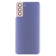 Vitre arrière galaxy s21 plus violet logo + ce