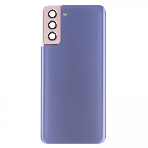 Vitre arrière galaxy s21 plus violet logo + ce