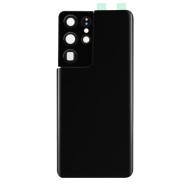 Vitre arrière galaxy s21 ultra noir logo + ce