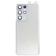 Vitre arrière pour Samsung Galaxy S21 ultra argent