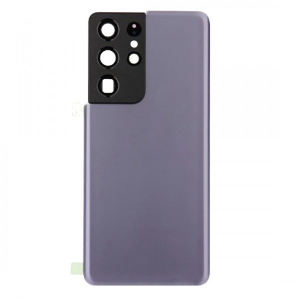 Vitre arrière galaxy s21 ultra violet logo + ce