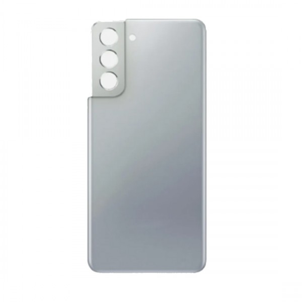Vitre arrière pour Samsung Galaxy S21 argent
