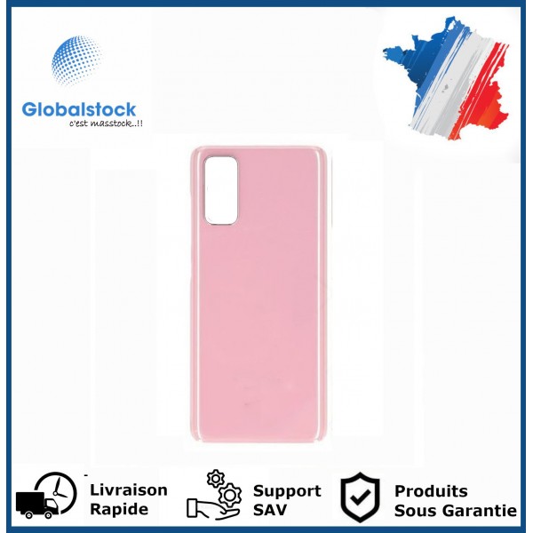 Vitre arrière galaxy s20 plus rose logo + ce