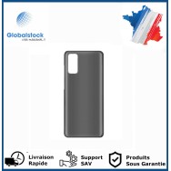 Vitre arrière galaxy s20 argent logo + ce